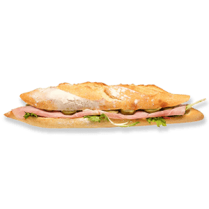 Baguette jambon beurre