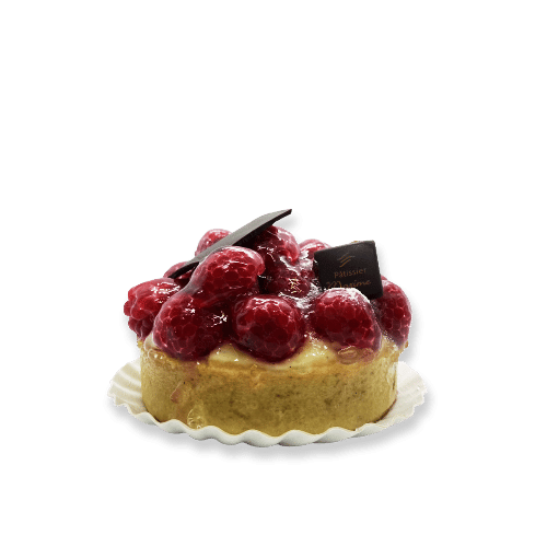 Tartelette aux framboises - fond sablé
