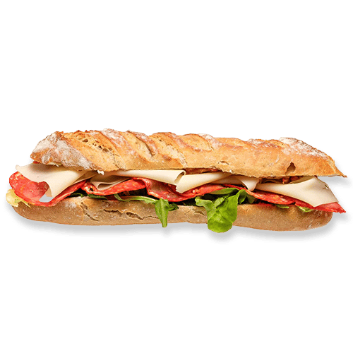 Baguette complet sandwich