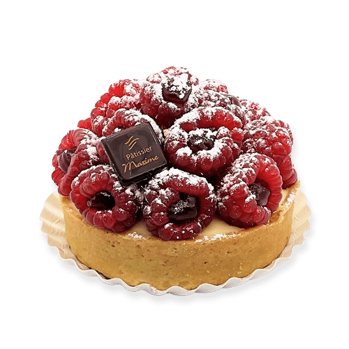 Tartelette aux framboises - fond sablé