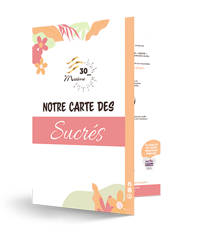 Patisserie Maxime - Notre carte des sucrés