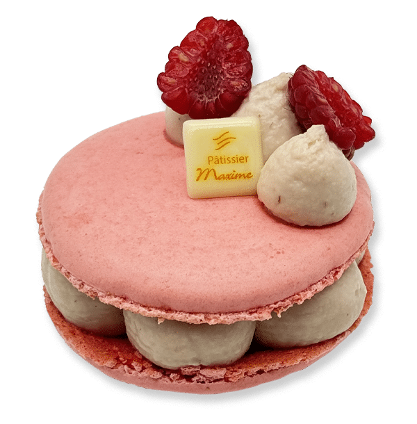 Macaron Framboise-rose-litchi